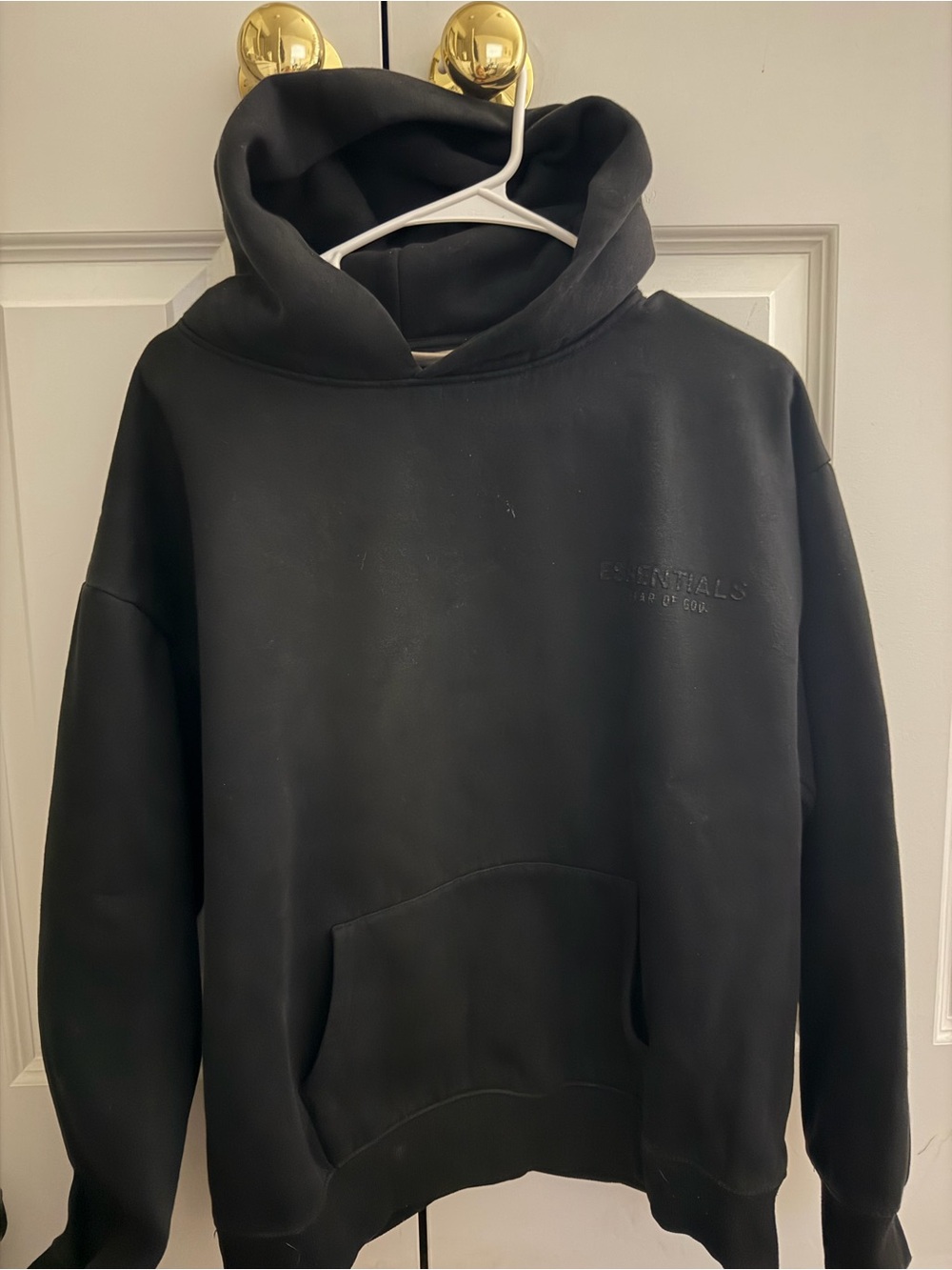 Essentials Black Hoodie Sweatshirt